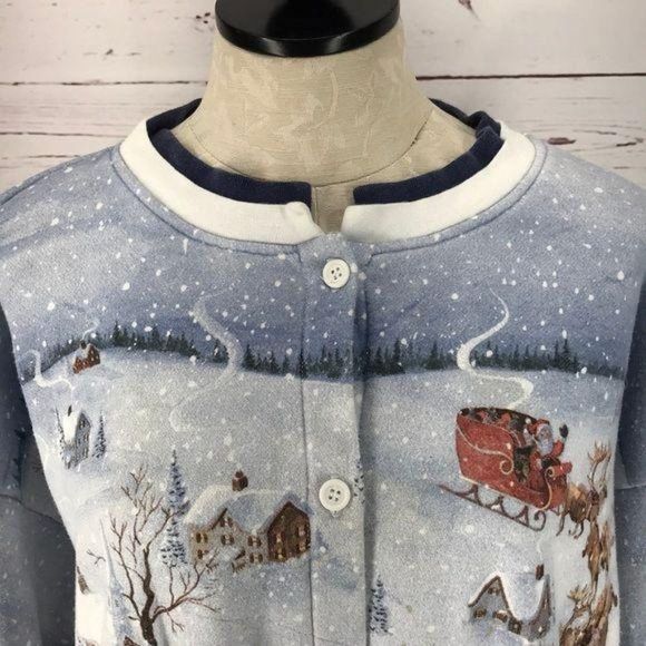 Artisians Christmas ugly XL sweater cardigan - Picture 5 of 7
